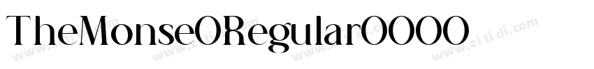 TheMonse Regular字体转换